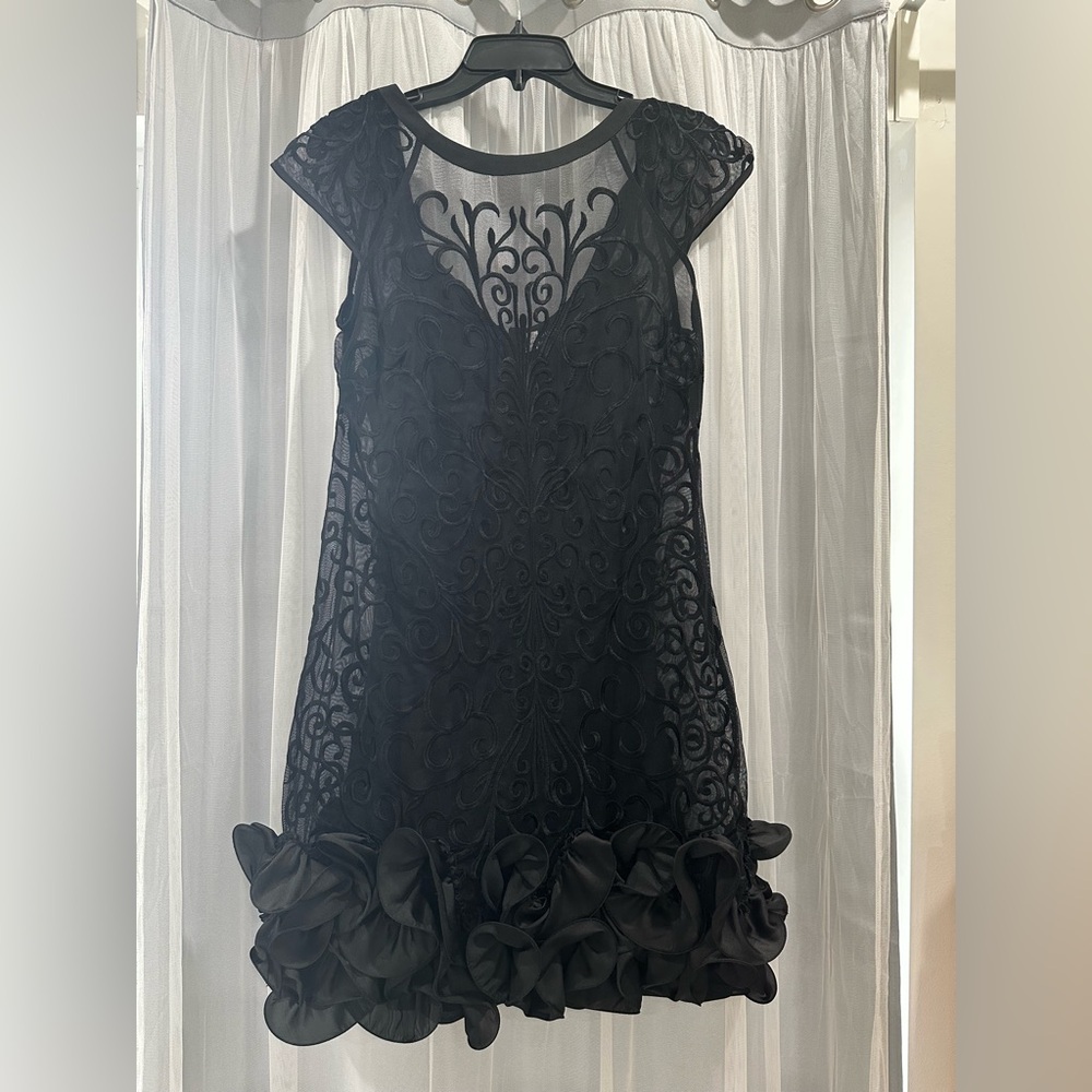 Guess Black Lace Mini Dress